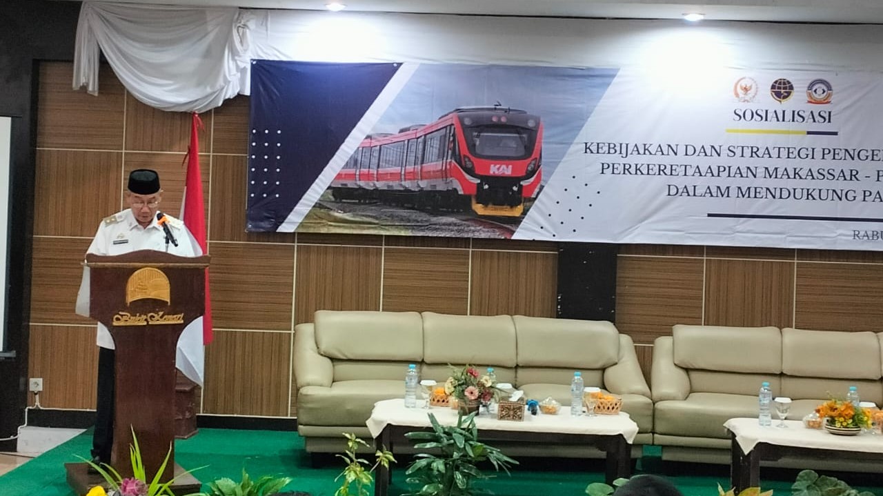 Pemkot Parepare Dukung Kebijakan Pengembangan Perkeretaapian Makassar - Parepare